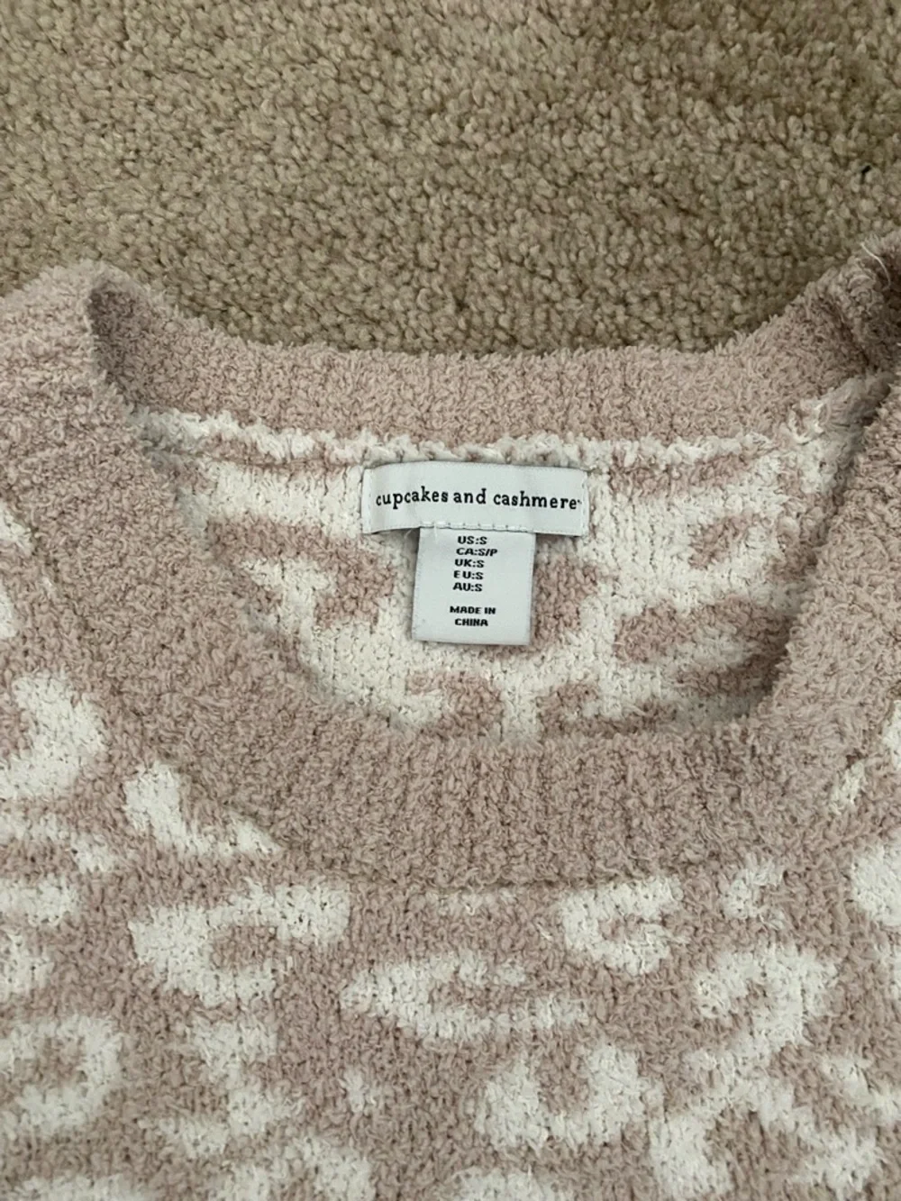 Cupcakes and Cashmere Two-piece Lounge Set — Leopard Print, Small - Picture 2 of 5